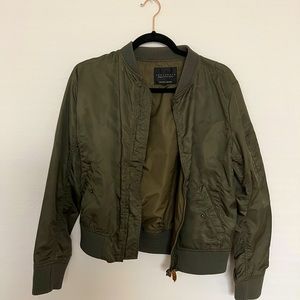 Green bomber jacket - NWOT